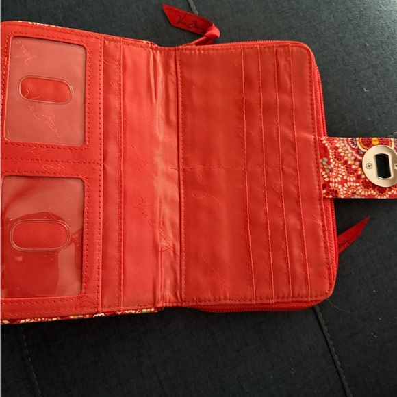 Vera Bradley Red Quilted Wallet - Picture 3 of 4